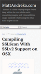 Mobile Screenshot of mattandreko.com