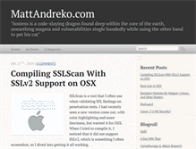 Tablet Screenshot of mattandreko.com